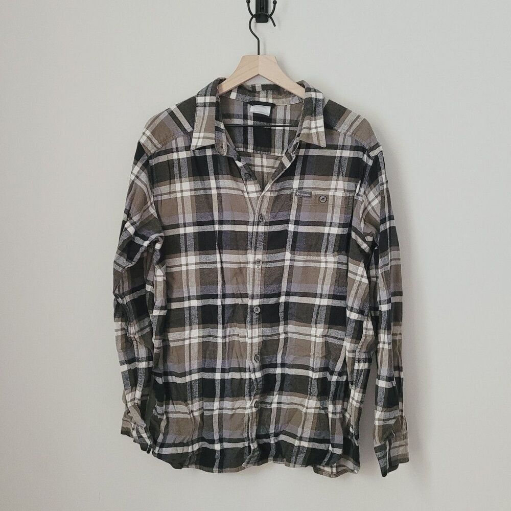 Columbia Flannel Plaid Button Down Size Extra Large